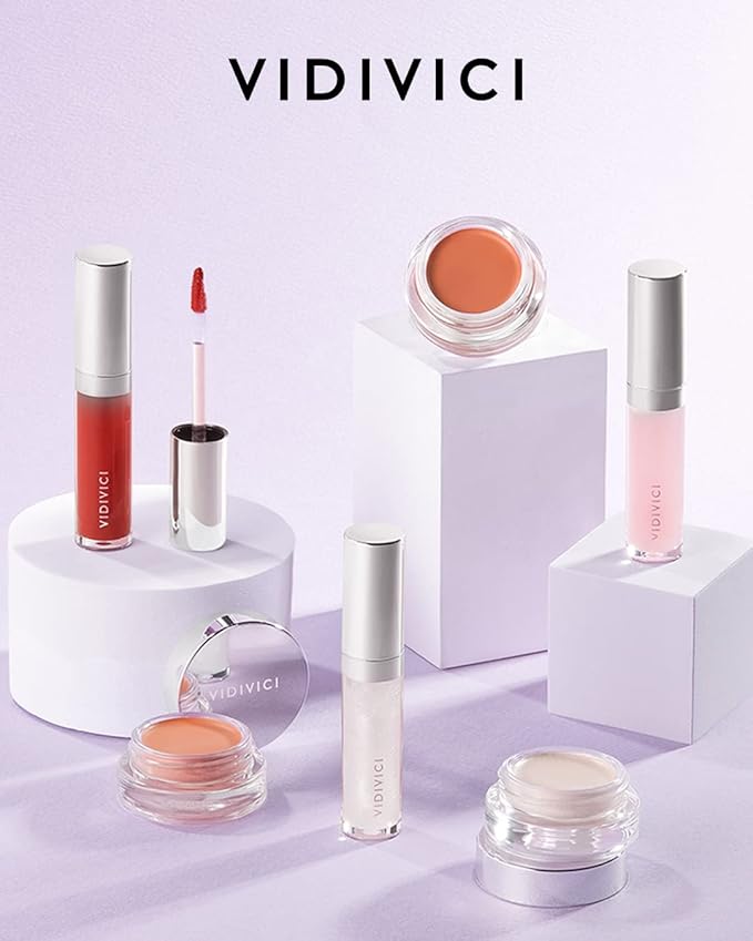 VIDIVICI Millennial Glow Cream Blush 04 Peony Milk - Creamy Face Cheek Blusher for Smooth & Silky Skin - Soft Satin Finish with Natural Color - For Fair to Light Skin Tone, 0.21 oz.-VivaGrace Women