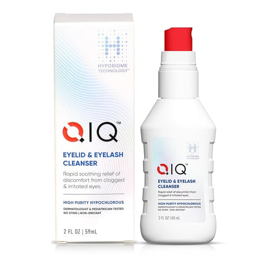 Eyelash and Eyelid Cleanser – High Purity Hypochlorous Eye Wash Solution, Lid and Lash Cleanser that Quickly Calms and Soothes Irritated, Clogged Skin (2oz)-VivaGrace Women