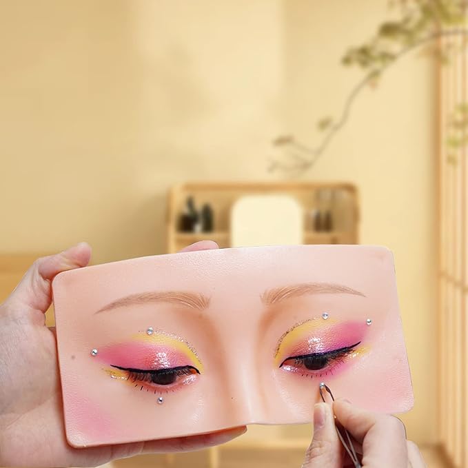 Makeup Practice Face, Bueuo 3 Pcs Makeup Practice Board Makeup Mannequin Face 3D Realistic Pad for Makeup Artist Makeup Beginner Self-taught or Professional Enthusiasts-VivaGrace Women
