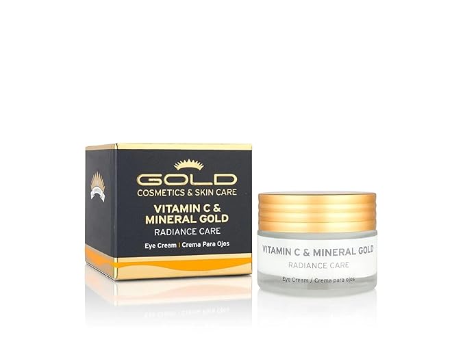 Gold Cosmetics & Skin Care Vitamin C & Mineral Gold Skincare, For Collagen Production (Eye Cream, 30 ml)-VivaGrace Women