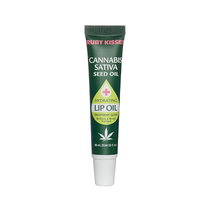 Ruby Kisses Hydrating Lip Oil Cannabis Sativa Hemp Seed RLO04D1 (1 PACK)-VivaGrace Women