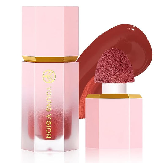 YOUNG VISION Liquid Cheek Blush -Soft Cream Rouge/Blusher Makeup, Buildable Gel-Cream Formula, Long-Wearing, Dewy Finish-VivaGrace Women