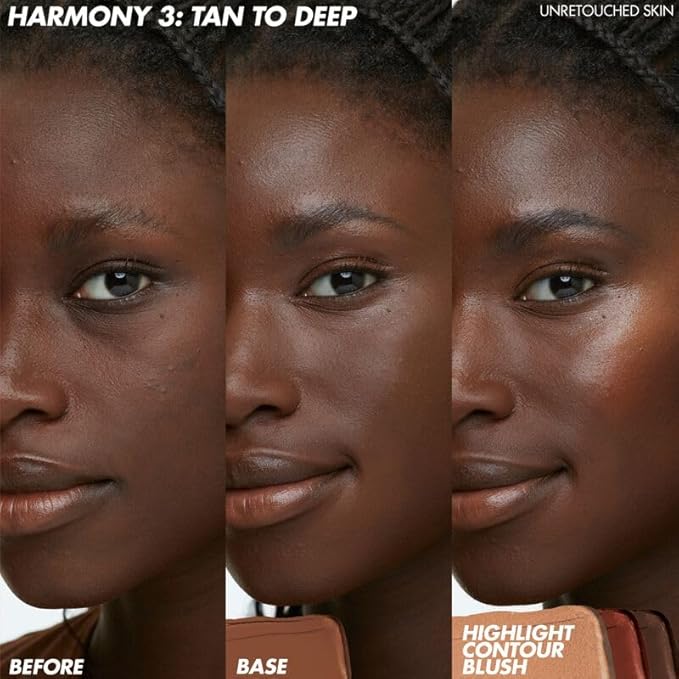 HD Skin Face Essentials Palette with Highlighters - Tan to Deep - Harmony 3 by Make Up For Ever for Women for Face and Cheek-VivaGrace Women