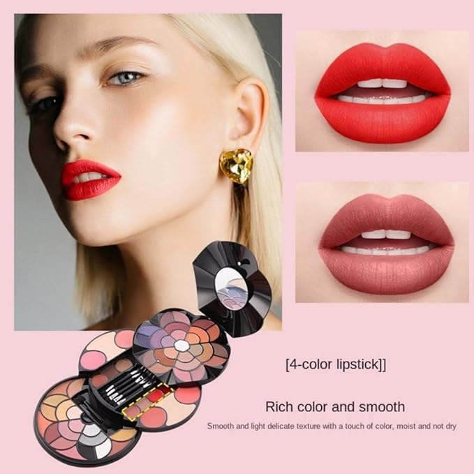57 Colors Makeup Set (Type N) for Valentines Day Gifts, Professional Makeup Kit for Women Full Kit, High Pigmented Eyeshadow Palette for Beginners, Make up Gifts for Girls and Kids-VivaGrace Women