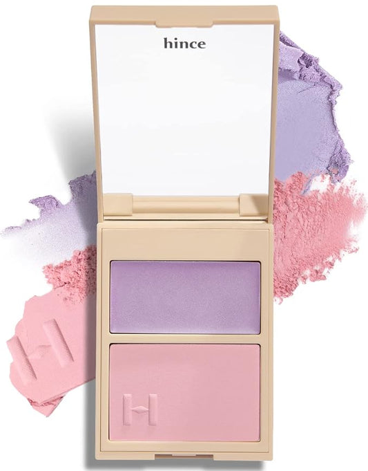 hince True Dimension Layering Cheek - Cream & Pressed Powder 2 Different Shades & Textures - Silky Seamless Long Lasting Blush Makeup - Muted Beige & Elegant Rose Beige (1, DREAMLIKE, L003)-VivaGrace Women