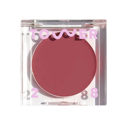 Tower 28 Beauty BeachPlease Cream Blush for Cheeks and Lips - Multi-Purpose Lip and Cheek Tint in Mauve Blush - for Sensitive Skin – Color OFFICE HOUR, Luminous Finish-VivaGrace Women