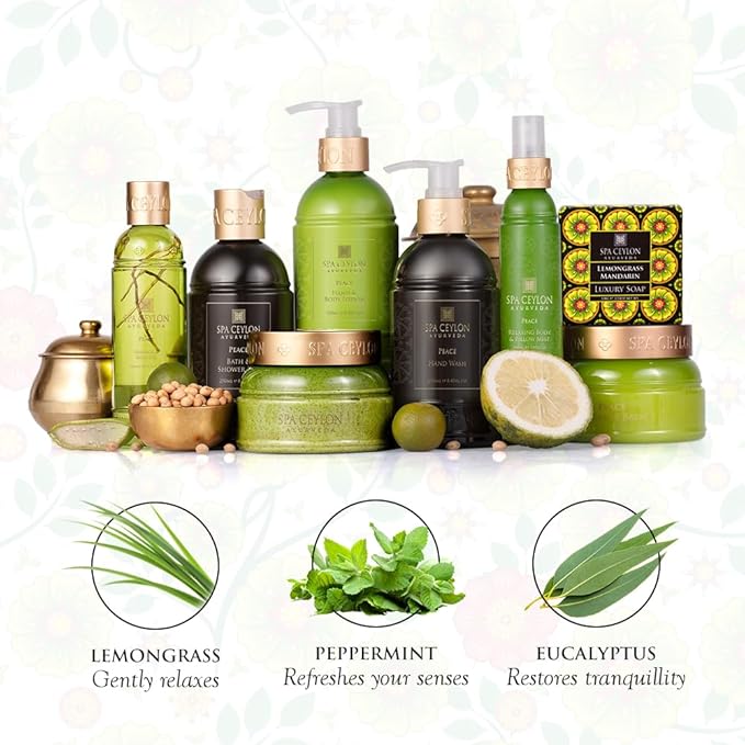 SPA CEYLON Peace Hand and Body Lotion | Calming Herbal Moisturizer with Coconut, Almond & Lemongrass | Gentle & Soothing for All Skin Types-VivaGrace Women