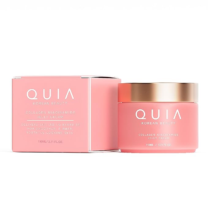QUIA Collagen Jelly Cream – Lightweight Gel Moisturizer for Glowing, Plump Skin – With Niacinamide and Peptides – Korean Skincare for Daily Hydration-VivaGrace Women
