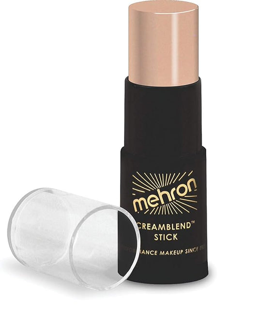Mehron Makeup CreamBlend Stick, Soft Peach, 0.75 oz (21 g), Cream Face Makeup Stick-VivaGrace Women