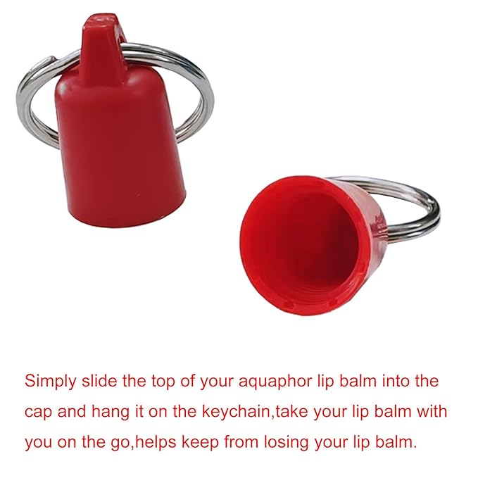 PIAOLGYI Cover for Aquaphor Lip Repair,Compatible with Aquaphor Lip Balm 0.35 FL OZ (ONLY Cover) (Red)-VivaGrace Women