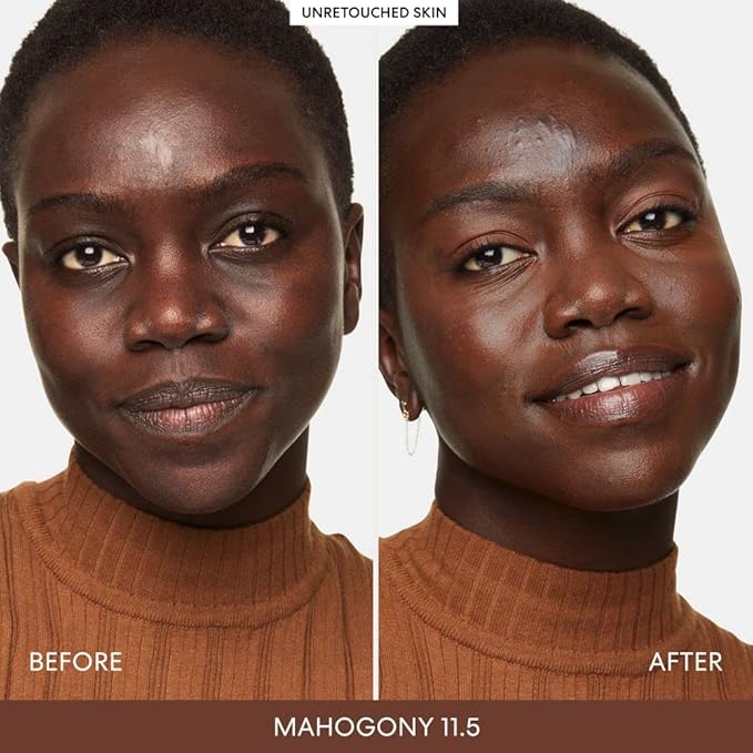 bareMinerals Complexion Rescue Tinted Moisturizer for Face with SPF 30 + Hyaluronic Acid, Hydrating Tinted Mineral Sunscreen for Face, Skin Tint, Vegan (Mahogany 11.5)-VivaGrace Women