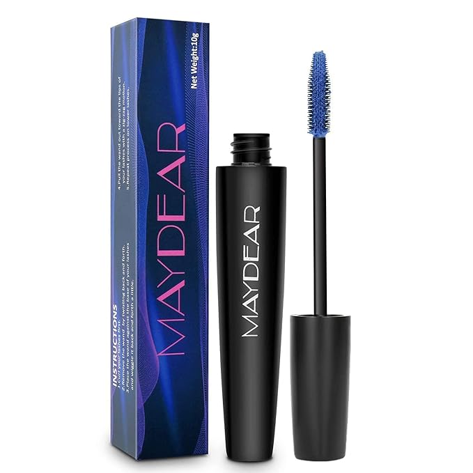 Maydear Colored Mascara for Eyelashes - Waterproof, Long Lasting, Smudgeproof, Fast Dry Lengthening Eye Makeup for Women - Gray Purple - for Party and Stage Use-VivaGrace Women