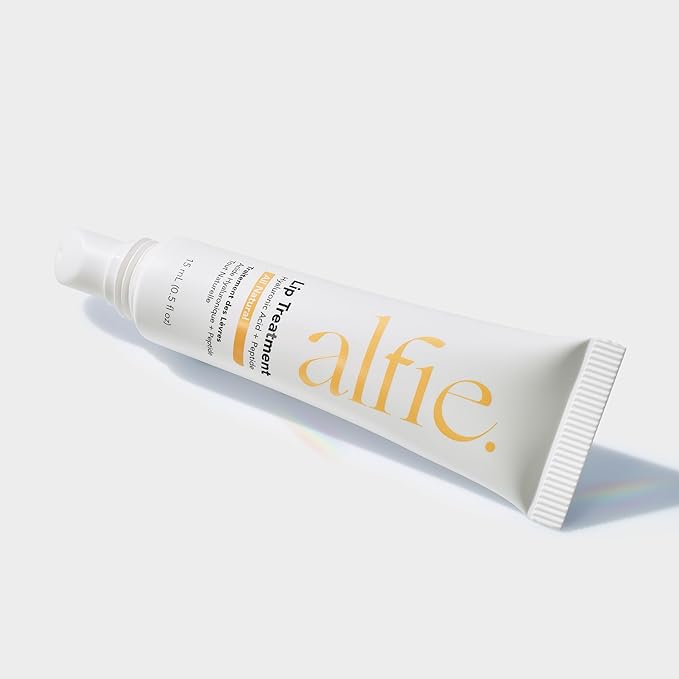 Alfie Hyaluronic Acid Lip Booster -Natural Flavor -15ml/0.5 Fl. Oz -Peptide Lip Treatment -Lip Plumper and Filler -Lip Serum and Moisturizer -Lip Volume Hydrating Treatment -Vegan Friendly, Non-Toxic-VivaGrace Women