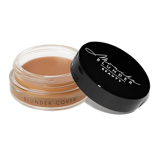 Monika Blunder Beauty - Blunder Cover Foundation Concealer - Shade: 6.25 - Sechs.25 - Deep Neutral Olive Undertones - Clean Beauty, All-In-One, Cruelty-Free, Vegan - 0.62 oz-VivaGrace Women