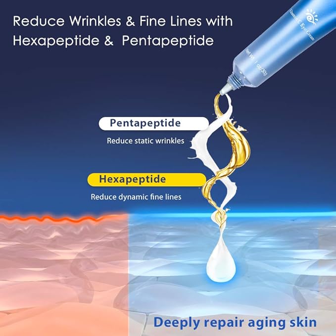 Brightening Vitamin C Eye Gel Cream for Dark Circles & Puffiness, Eye Cream to Help Reduce Fine Lines & Crow's Feet, Boost Hydrating Under Eye Treatment with Hyaluronic Acid & Peptides-VivaGrace Women