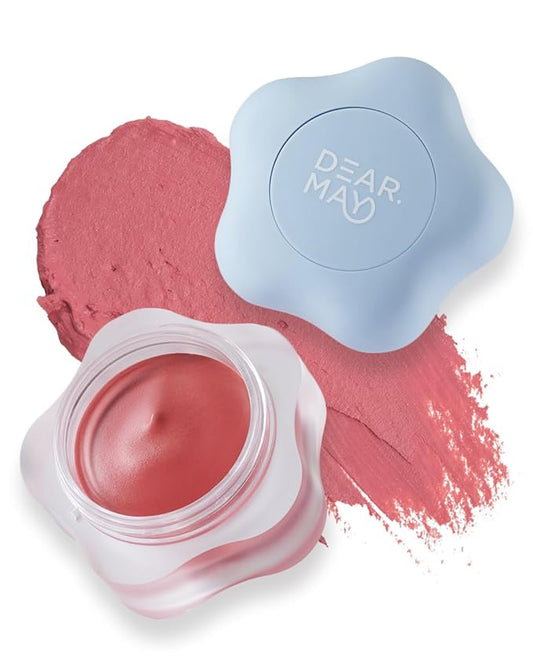 DEARMAY Pure Falling Mood Lip Pot No. 01 Firtst Soundtrack 0.23 Oz. Vegan Lip Stain Lip & Cheek Multi-Use Tint With Hydrating Formula for Smooth Soft Blend Without Dryness or Fine Lines, Korean Makeup-VivaGrace Women