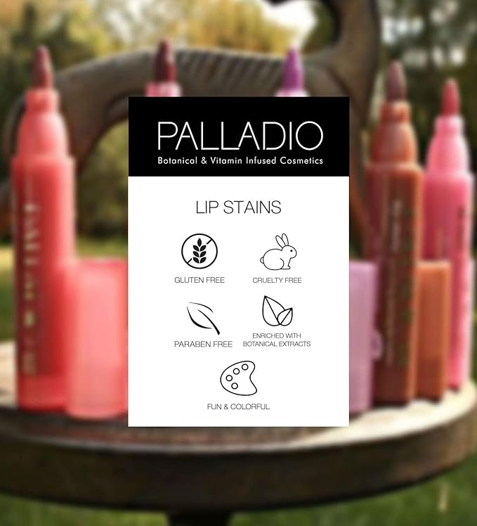 Palladio Lip Stain, Hydrating and Waterproof Formula, Matte Color Look, Longlasting All Day Wear Lip Color, Smudge Proof Natural Finish, Precise Chisel Tip Marker, Orchid-VivaGrace Women