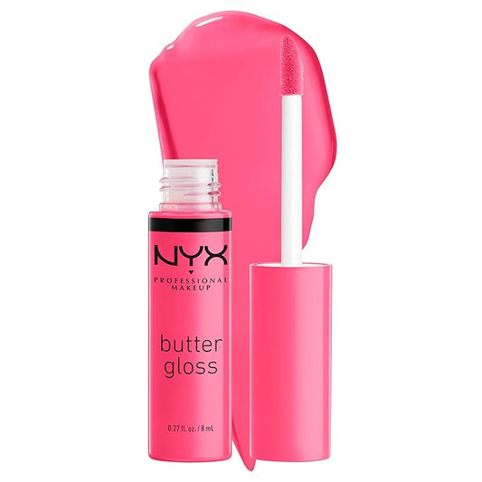 NYX PROFESSIONAL MAKEUP Butter Gloss, Non-Sticky Lip Gloss - Peaches & Cream (Pink Coral)-VivaGrace Women
