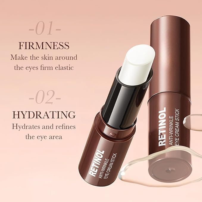 Retinol Eye Cream Stick for Dark Circles Under Eye Treatment, Puffiness and Bags - Firming & Hydrating Eye Cream for Anti-Aging Results in 3-4 Weeks-VivaGrace Women