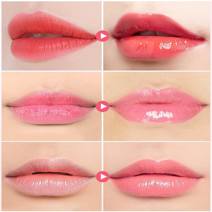 4 Pcs Bee Lip Balm Lip Mask Honey Pot, Honey & Strawberry Lip Mask Propolis Moisturizing Lip Balm Hydrating Prevention Dry and Cracked Lip Scrubs Exfoliator,Reduces Lip Lines.-VivaGrace Women