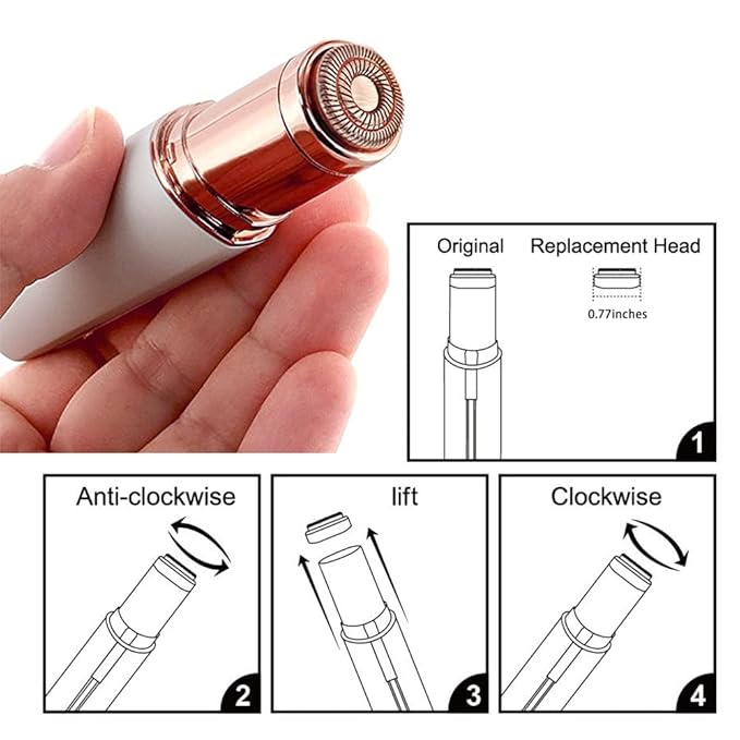 Replacement Heads for Flawless Facial Hair Remover Gen 2, Replacement Blades for Finishing Touch Flawless Hair Removal Generation 2