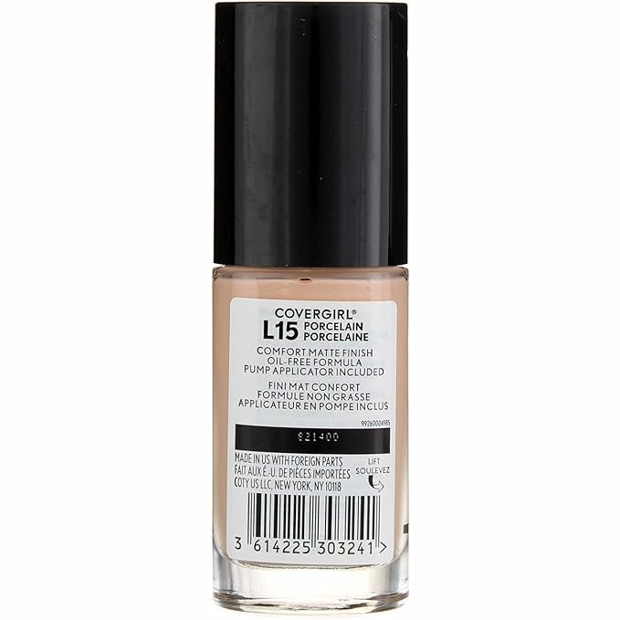 COVERGIRL Trublend Matte Made Liquid Foundation, L15 Porcelain, 1.01 Fl Oz, 2 Count-VivaGrace Women