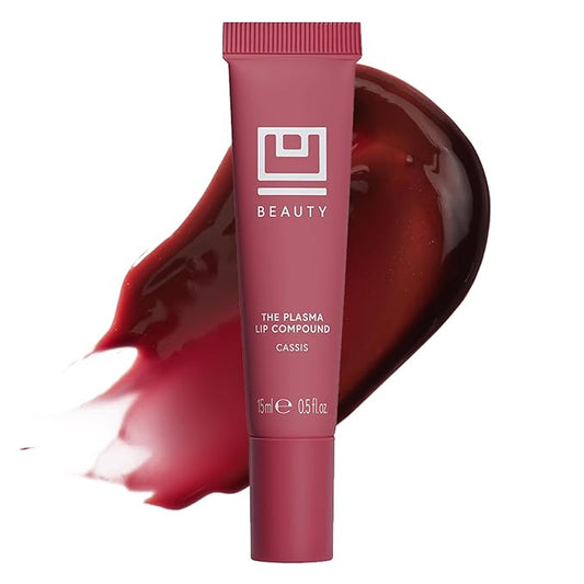 U Beauty The PLASMA Tinted Lip Compound - Anti-Aging & Anti-Wrinkle Lip Gloss, Hyaluronic Acid, Shea Butter & Peptides for Hydration & Plumping,Cassis - 15 mL-VivaGrace Women