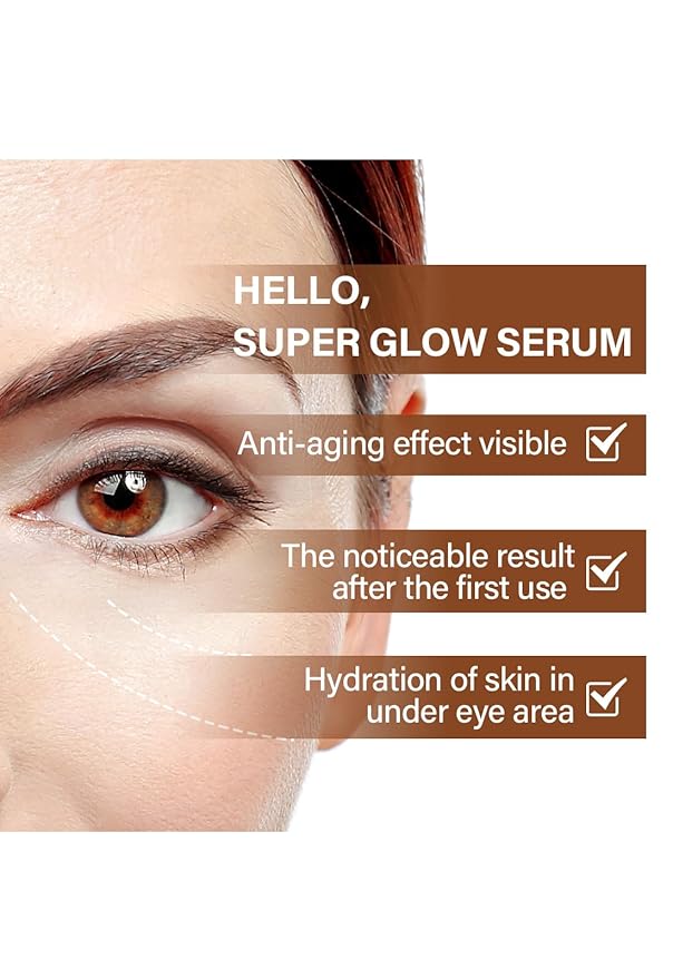 Caffeine Eye Serum Under Eye Treatment Serum for Moisturizing Anti-Aging Brightening Eye Serum, Caffeine Eye Cream for Wrinkles, Dark Spots and Dark Circles Beauty Skin Care-VivaGrace Women