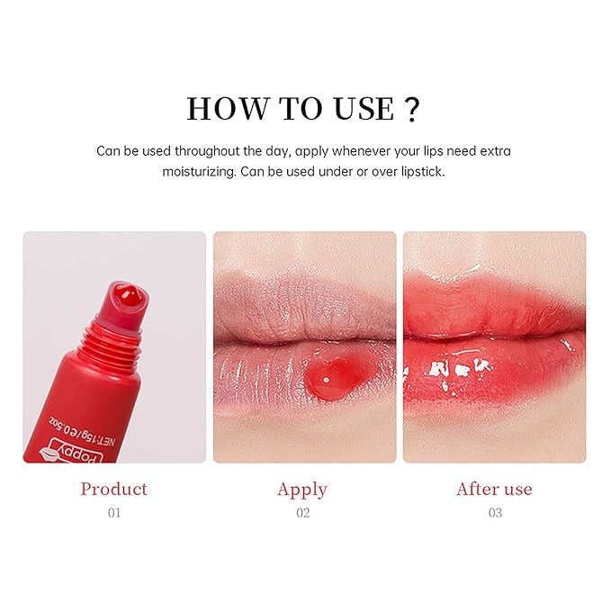 4 Color Glossy Lip Butter Balm, Moisturizing Lip Gloss Butter Non Sticky High Shiny Finish Lip Glow Oil, Natural Plumping Lip Tint Lip Care & Repair Lip Mask for Soft & Smooth & Protect Dry Lip-VivaGrace Women