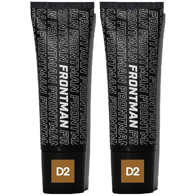FRONTMAN Fade, Men's Acne Concealer With Salicylic Acid For Acne | For Blemishes & Dark Circles | Natural Coverage, Non-Greasy Formula, Oil-Free, Fragrance-Free | Perfect for All Skin Types | Men’s Concealer D2 Dark Shade-VivaGrace Women
