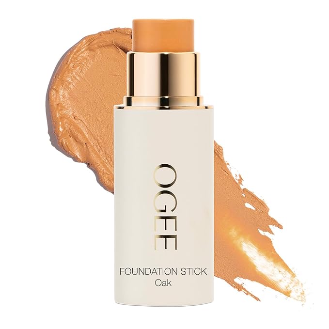 Ogee Sculpted Complexion Foundation Stick (Oak 5.5N - Medium Beige, Golden Undertones) Full Coverage Foundation Makeup - Instantly Balance & Even Complexion - 70% Organic Ingredients-VivaGrace Women