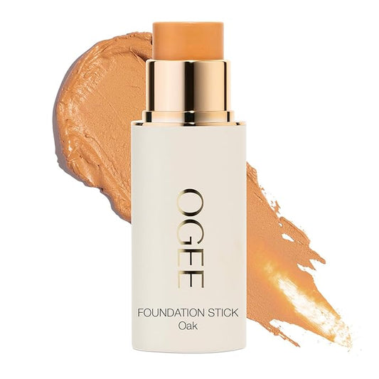 Ogee Sculpted Complexion Foundation Stick (Oak 5.5N - Medium Beige, Golden Undertones) Full Coverage Foundation Makeup - Instantly Balance & Even Complexion - 70% Organic Ingredients-VivaGrace Women