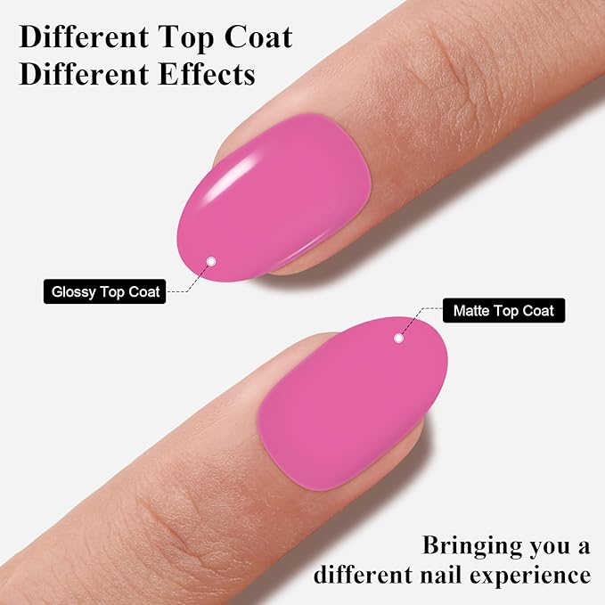 Imtiti Deep Pink Purple Gel Nail Polish for Manicure Salon & DIY Nail Art at Home - Spring Summer 1pcs
