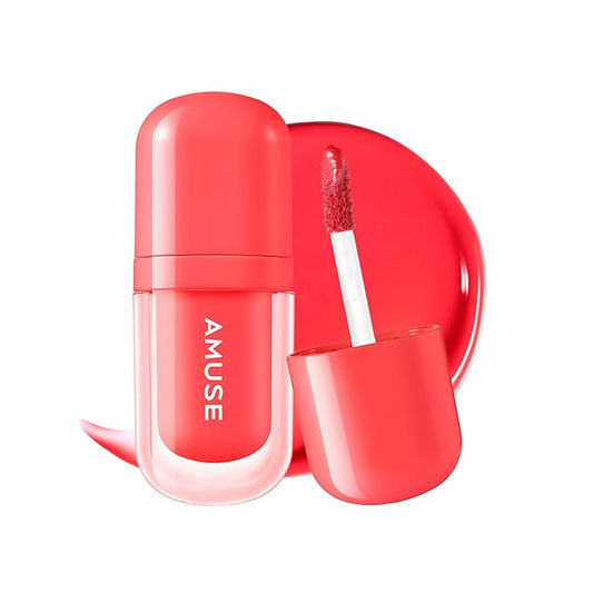 Amuse SEOUL BEBE TINT - 04 APPLE LIKE | 24-hour Long-lasting Lip Stain, Plumping, Hydrating, Moisturizing, No Peel Off, Lip Care, Treatment, Non Sticky, Korean Lip Tint for Dry Lips-VivaGrace Women