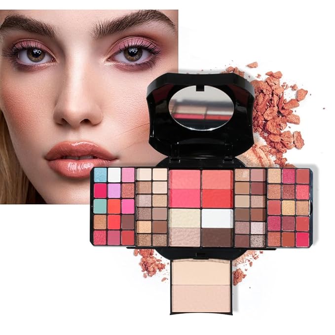 64 Colors cosmetic Kit Makeup Kit For Teens Make up Kits For Girls Makeup Palette Eyeshadow Makeup Mirror For Women Gift-VivaGrace Women