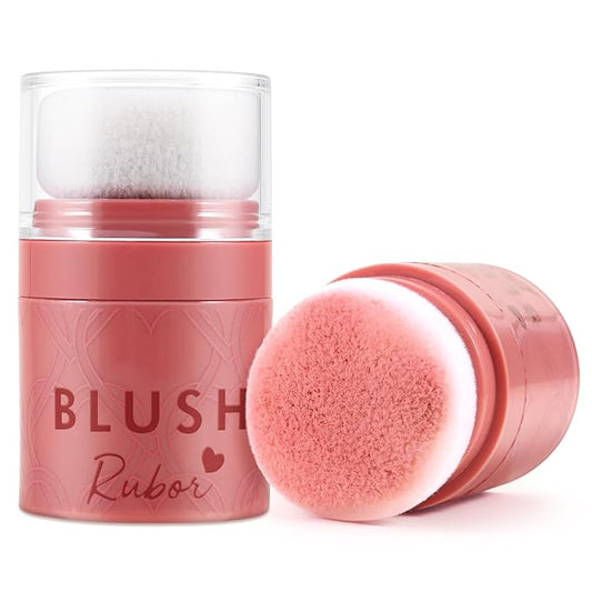 Boobeen Loose Blush Powder Air Cushion Blush, Face Blusher Cheeks Powder, Natural Highly Pigmented Soft Blush Makeup Long Lasting, Matte Finish-VivaGrace Women