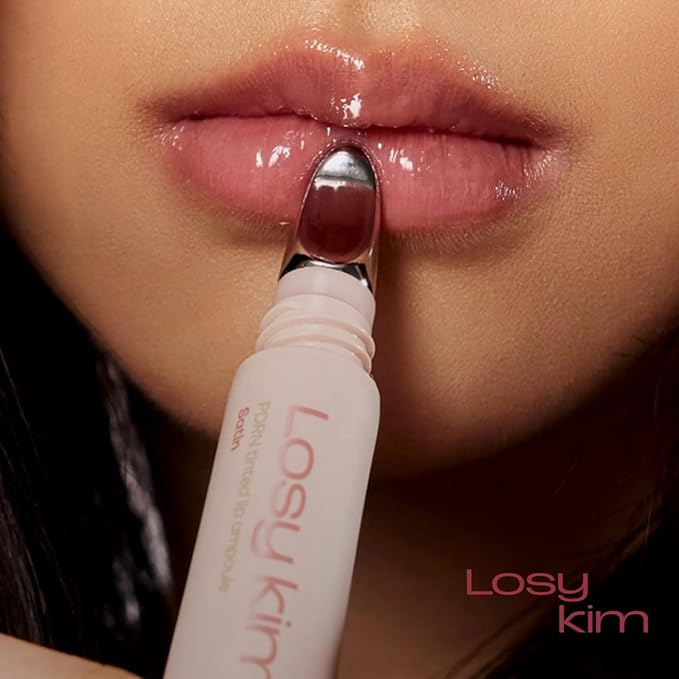 PDRN Tinted Lip Serum – High Gloss Ultra Hydrating Natural Glow, Non-Sticky Volumizing Color Glaze with Long-Lasting Shine, Nourishing Moisturizing Repair for Chapped Lips (0.34 oz)-VivaGrace Women