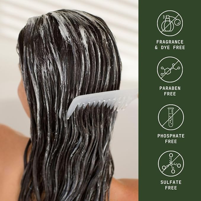 Natural Conditioner for Hair Care, Sulfate Free Conditioner with Vitamin E, Castor, Argan and Almond Oil, Rosemary and Peppermint Scent, For All Hair, 13.5 fl oz-VivaGrace Women