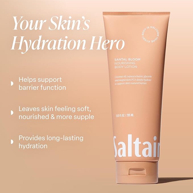 Saltair Body Lotion - 2 Pack Moisturizing Lotion For Dry Skin. Santal Bloom Scented Hydrating Body Cream with Nourishing Moisturizer Formula. Skin Care for Women and Men. 2x 10oz Tubes-VivaGrace Women