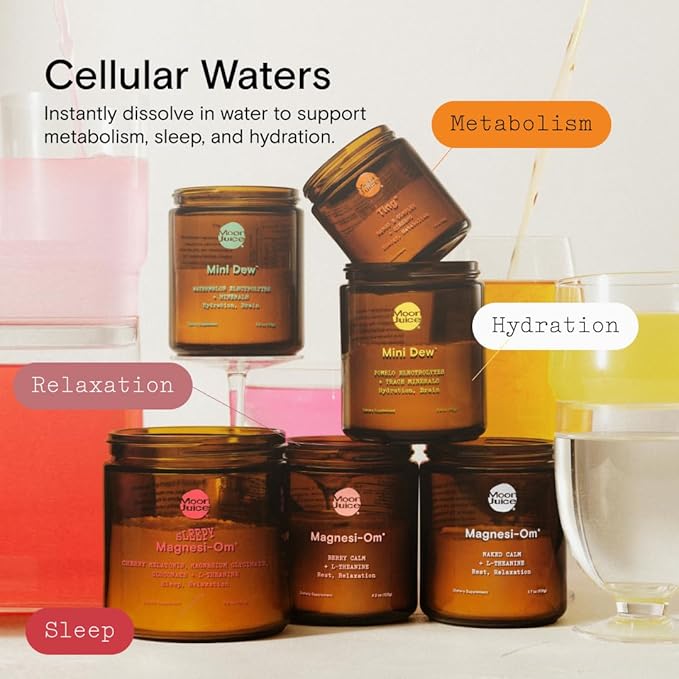 Moon Juice - Mini Dew Electrolytes Powder - Naked (Unflavored), 30 Servings - 2in1 Electrolytes & Minerals - Hydration Powder - Magnesium, Calcium, Potassium & Pink Salt - Sugar Free, Vegan, Non GMO-VivaGrace Women