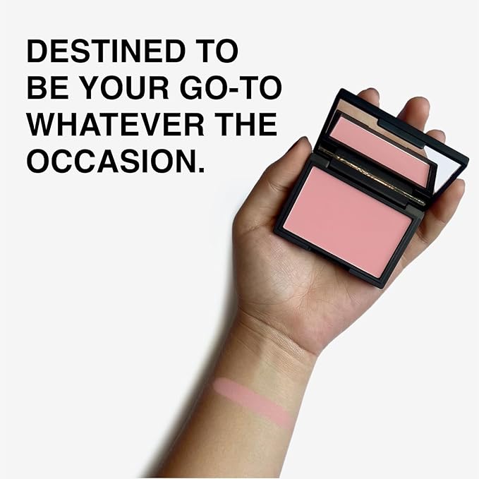 Makeup Powder Blusher - "Cotton Candy" - 4g / 0.141oz - Pigmented, Buildable, Lightweight Powder Blush for a Radiant, Healthy, Natural Glow. Versatile Shade - Dusty Pink - Matte-VivaGrace Women
