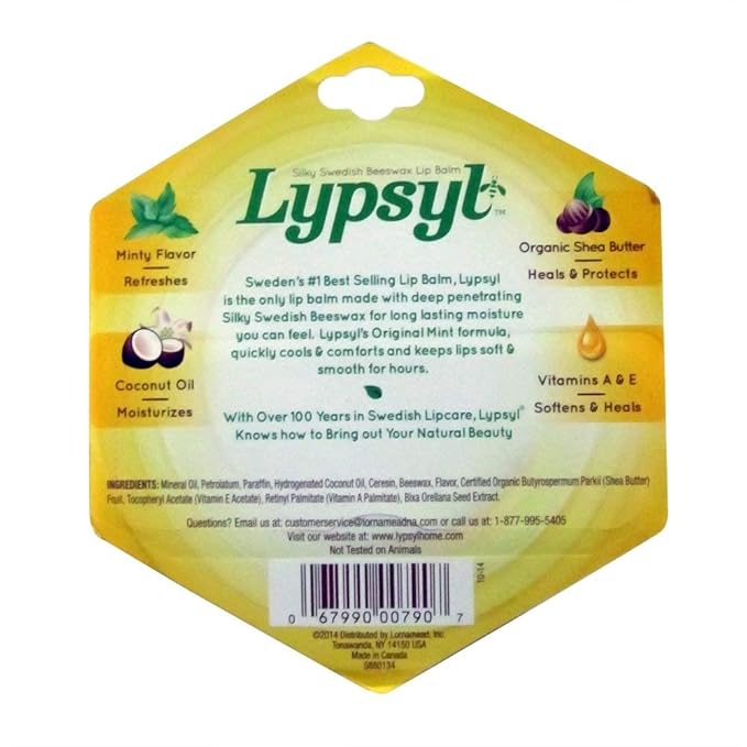LypSyl Intense Protection Original Mint Lip Balm, 0.10 Oz. - 11 Count-VivaGrace Women