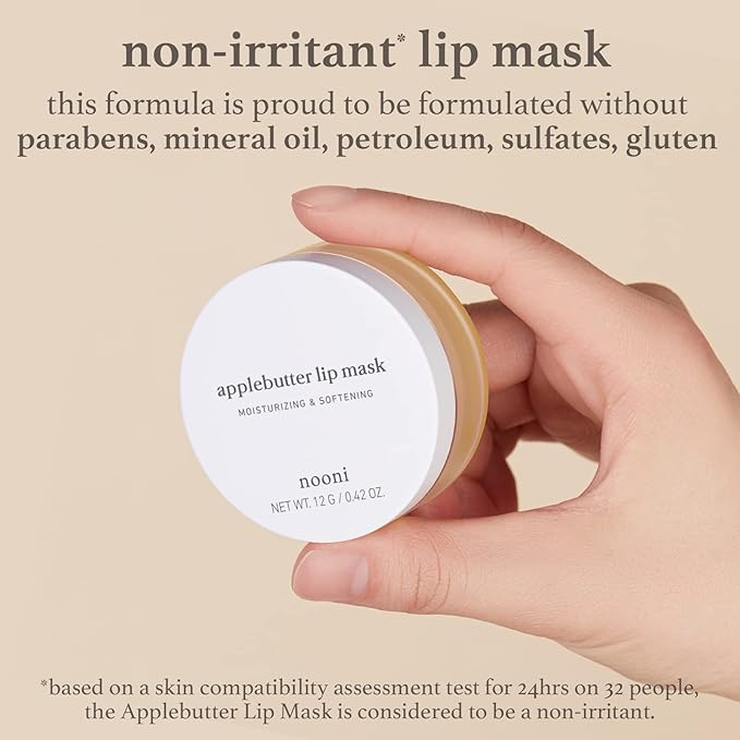 NOONI Best Lip Duo | Applebutter Lip Mask and Appleberry Lip Oil Value Set | with Shea Butter, Apple Seed Oil and Vitamins, Overnight Lip Mask, Hydrating Lip Balm, Korean Lip Butter, Moisturizing-VivaGrace Women