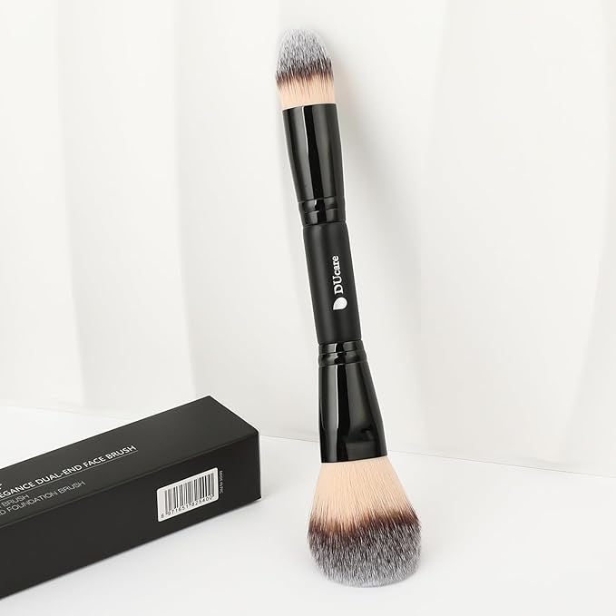 DUcare Powder Brush Foundation Brushes Double Ended Blush Setting Brush for Rounded Taperd Liquid, Cream, Powder,Blending, Buffing-VivaGrace Women