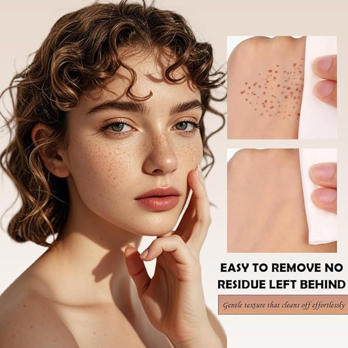 Freckle Stamp Pen, Waterproof Fake Freckles Makeup Tool, Upgrade Liquid Faux Freckles Pen, Quick-Dry, Long-Lasting, Lifelike, Natural Sunkissed Makeup, with Multi-Prong Precision Stamp Head (Dark)-VivaGrace Women