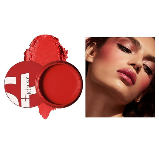 MAEPEOR Cream Blush 9 Color Smooth High-Pigmented Buildable Face Blush Long-Lasting Natural Look Face Blush for Cheeks (Color 09)-VivaGrace Women