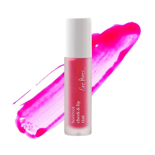 Ere Perez - Natural Beetroot Cheek + Lip Tint | Water-Resistant, Long-Lasting, Hydrating, Vibrant | Blue Agave, Rosehip Oil, Vitamin E | Vegan, Cruelty-Free, Clean Beauty (Fun-Pink)-VivaGrace Women