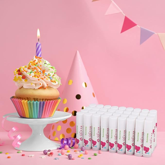 50 Pcs Pink Elephant Favors Baby Shower Lip Balm Party Supplies Bulk for Girls Guests It's a Girl Baby Shower Gifts Gender Reveal Favors Prizes Souvenirs Winners Thank You Appreciation Gifts-VivaGrace Women