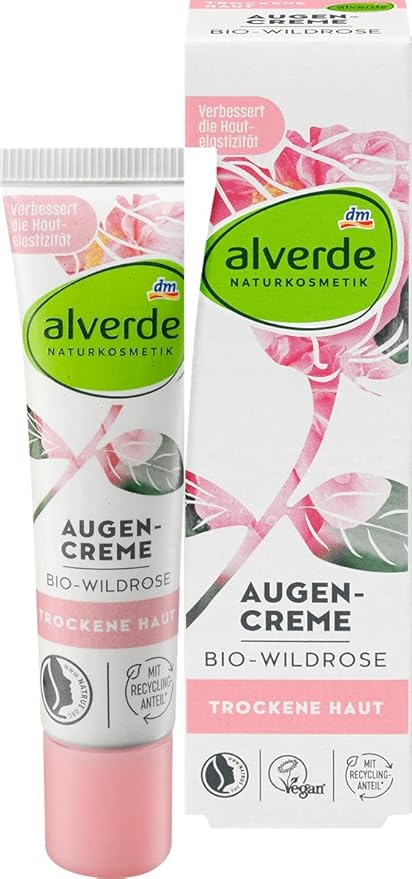 MIZPZL Alverde NATURAL COSMETICS Eye cream wild rose, 15 ml-VivaGrace Women