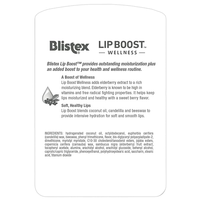 Blistex Lip Boost Wellness Intensive Hydration Elderberry Moisturizer-VivaGrace Women